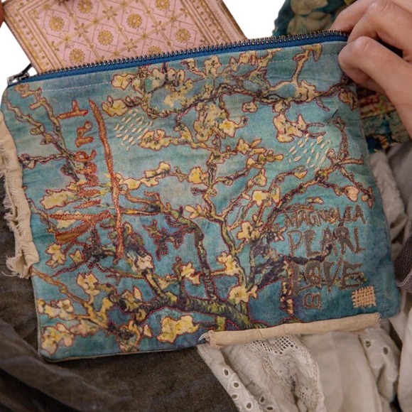 Magnolia Pearl Handbags - Magnolia Pearl Vincent Van Gogh 🪻Iris Floral Makeup Pouch European Patchwork NWT